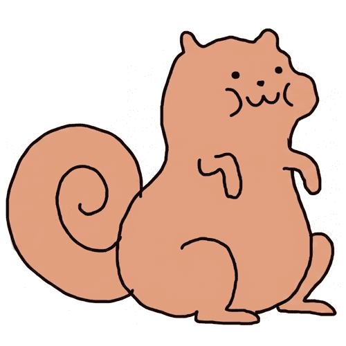リス顔